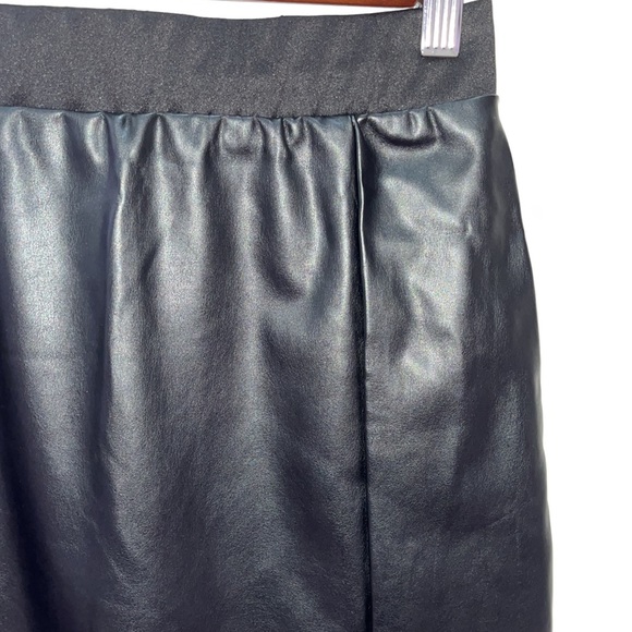 Faux Leather Pencil Skirt - Picture 2 of 9